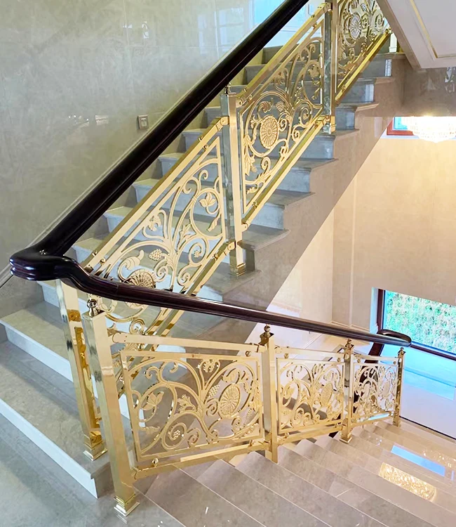 Balustradă decorativă pentru scară metal tăiată cu laser